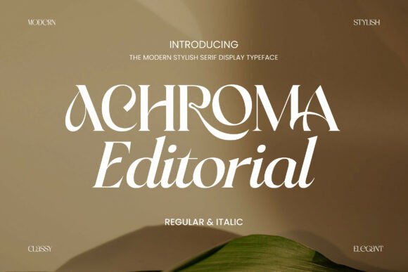 Achroma Editorial: A Modern Serif That Elevates Digital Brand Experiences
