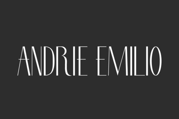 Andrie Emilio: A Font for Polished Branding