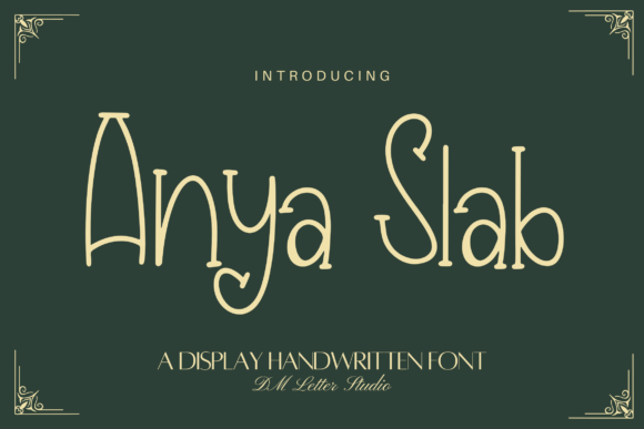Anya Slab: A Font for Elegant Expression