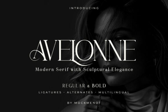 Avelonne: A Refined Serif Typeface for Thoughtful Craft Projects