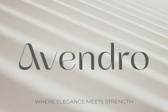 Avendro: A Display Serif Typeface for Editorial Impact