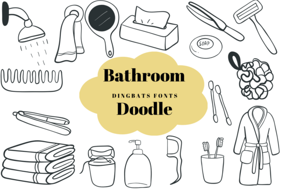 Bathroom Doodle: A Designer’s Honest Take on This Playful Dingbat