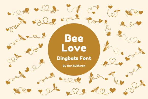 Bee Love: A Whimsical Dingbats Font for Editorial Charm