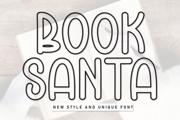 Book Santa: A Whimsical Display Font