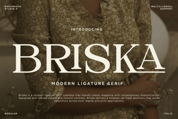 Briska Review: A Modern Ligature Serif for Campaign Creators