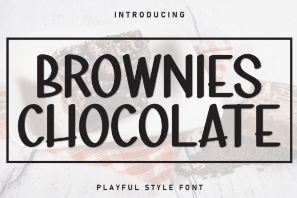 Brownies Chocolate Font