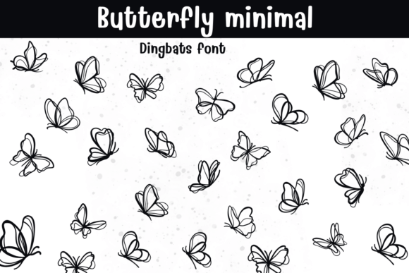 Butterfly Minimal: A Dingbats Font That Lifts Your Visual Storytelling