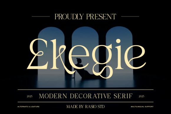 Ekegie: A Decorative Serif Font for Elegant Branding