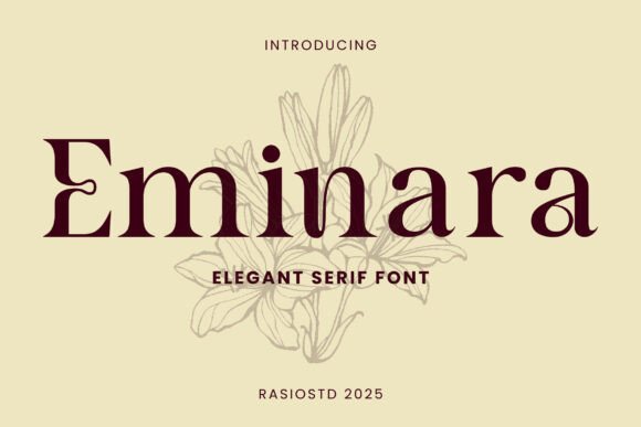 Eminara: A Serif Font for Handmade Labels and Branding