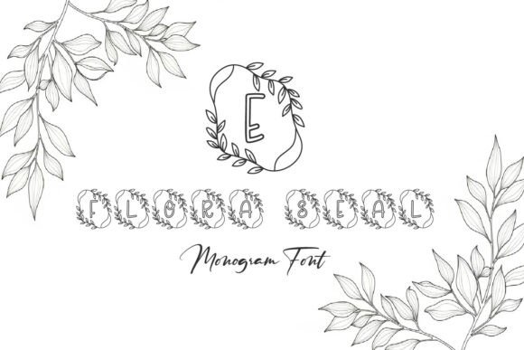Flora Seal Monogram: A Floral Font Built for Brand Identity