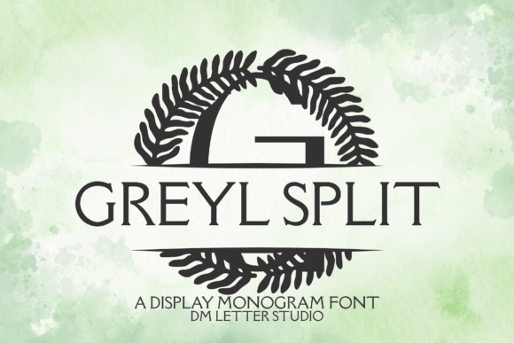 Greyl Split Monogram Font for Web Design