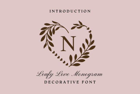 Leafy Love Monogram Font