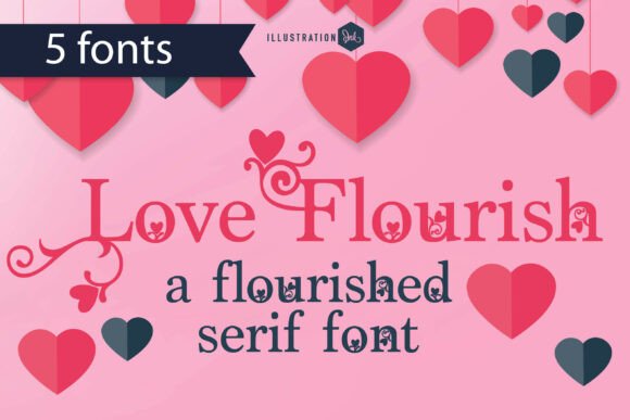 Love Flourish Font: A Decorative Serif That Elevates Small Business Branding