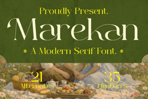 Marekan: A Serif Font for Rustic Elegance and Brand Consistency