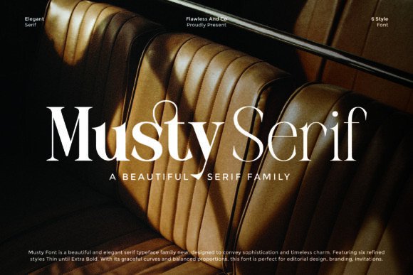 Mustyserif: A Serif Typeface That Elevates Editorial Design