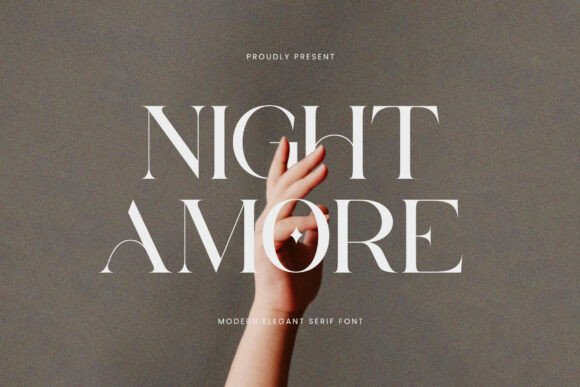 Night Amore: A Serif Font for Editorial Design