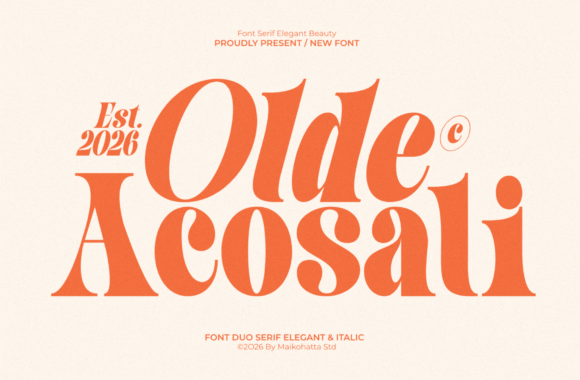 Olde Acosai: A Serif Font Built for Real Branding Work