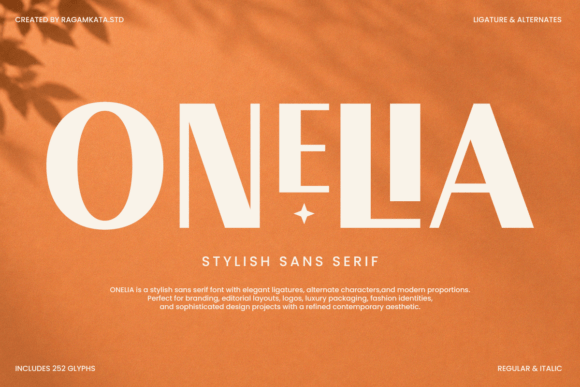 Onelia: A Font for Polished Branding