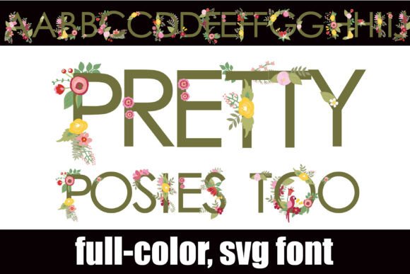 Pretty Posies Too: A Botanical Display Font for Marketers