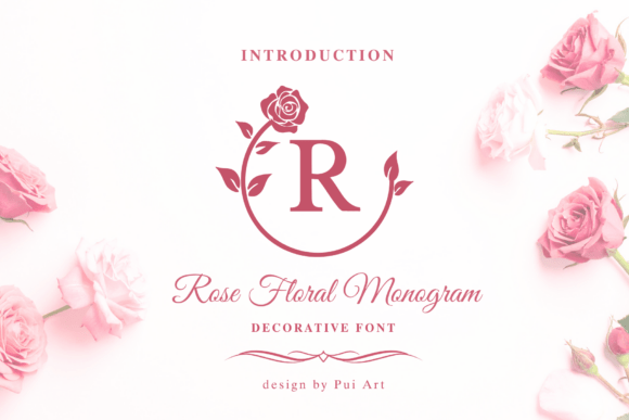 Rose Floral Monogram: A Designer’s Take on This Decorative Font for Branding