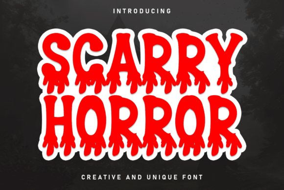 Scarry Horror Display Font for Marketers Who Want Playful Branding