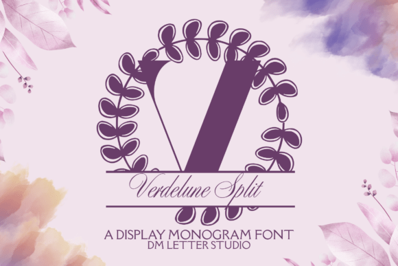 Verdelune Split Monogram: A Font That Elevates Small Business Branding