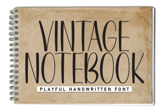 Vintage Notebook Font