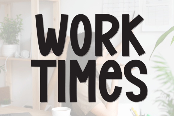 Work Times: A Heartwarming Display Font